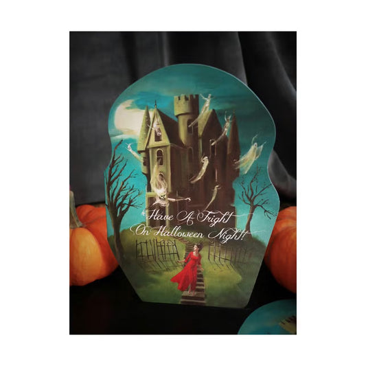 Janet Hill: Have A Fright On Halloween Night Die Cut Card