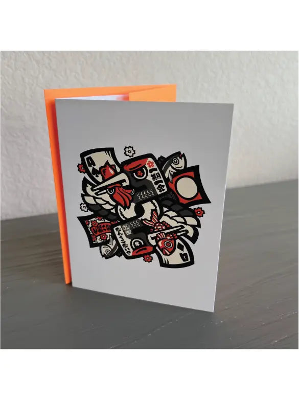 Sumofish: Tsuru Aces Greeting Card