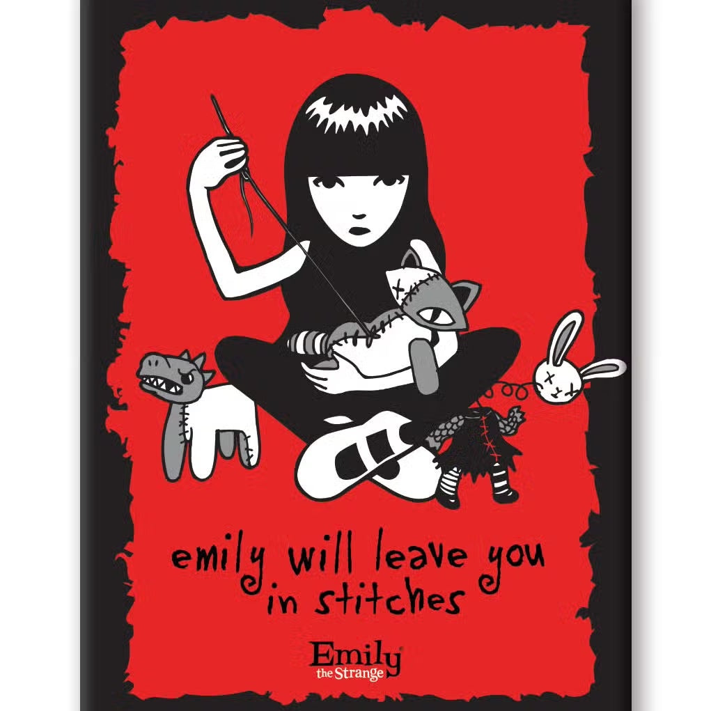 Emily The Strange Stitches Magnet Geek Forest emily-the-strange-stitches-magnet-geek-forest