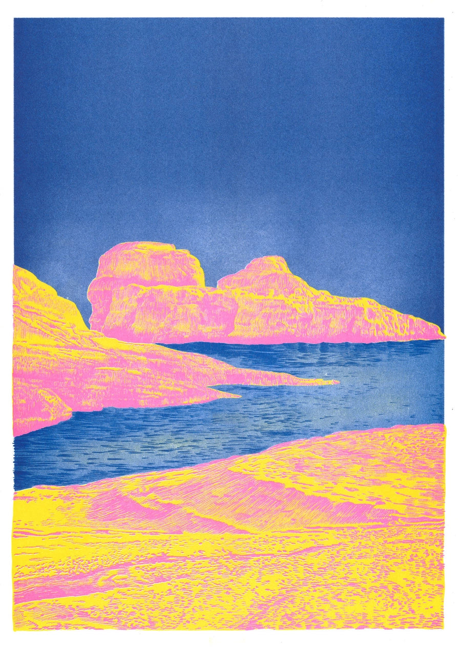 Manon Diemer: Heat Rock Art Print