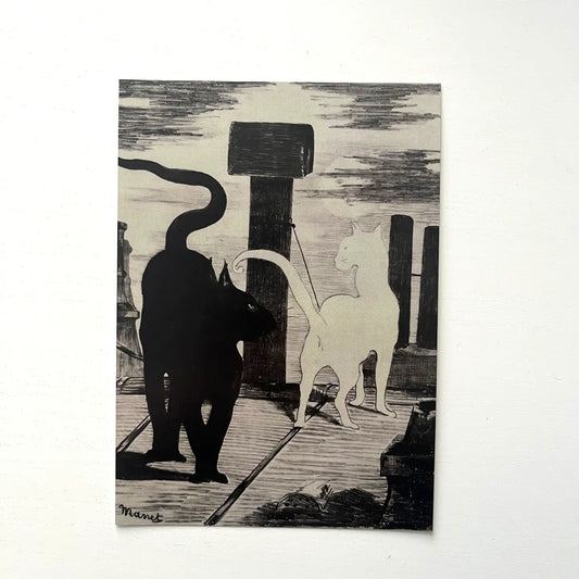 Edouard Manet: Le Rendez-Vous Des Chats Postcard
