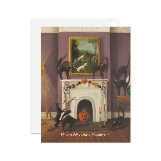 Janet Hill: Have A Hiss-Terical Halloween! Blank Greeting Card