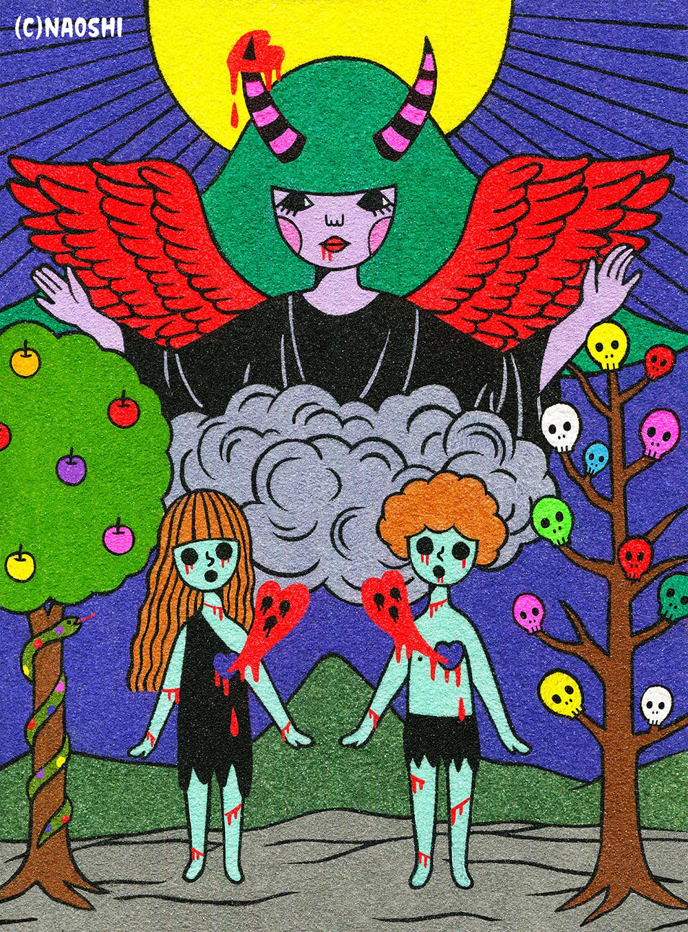 Naoshi: The Lovers Tarot Art Print