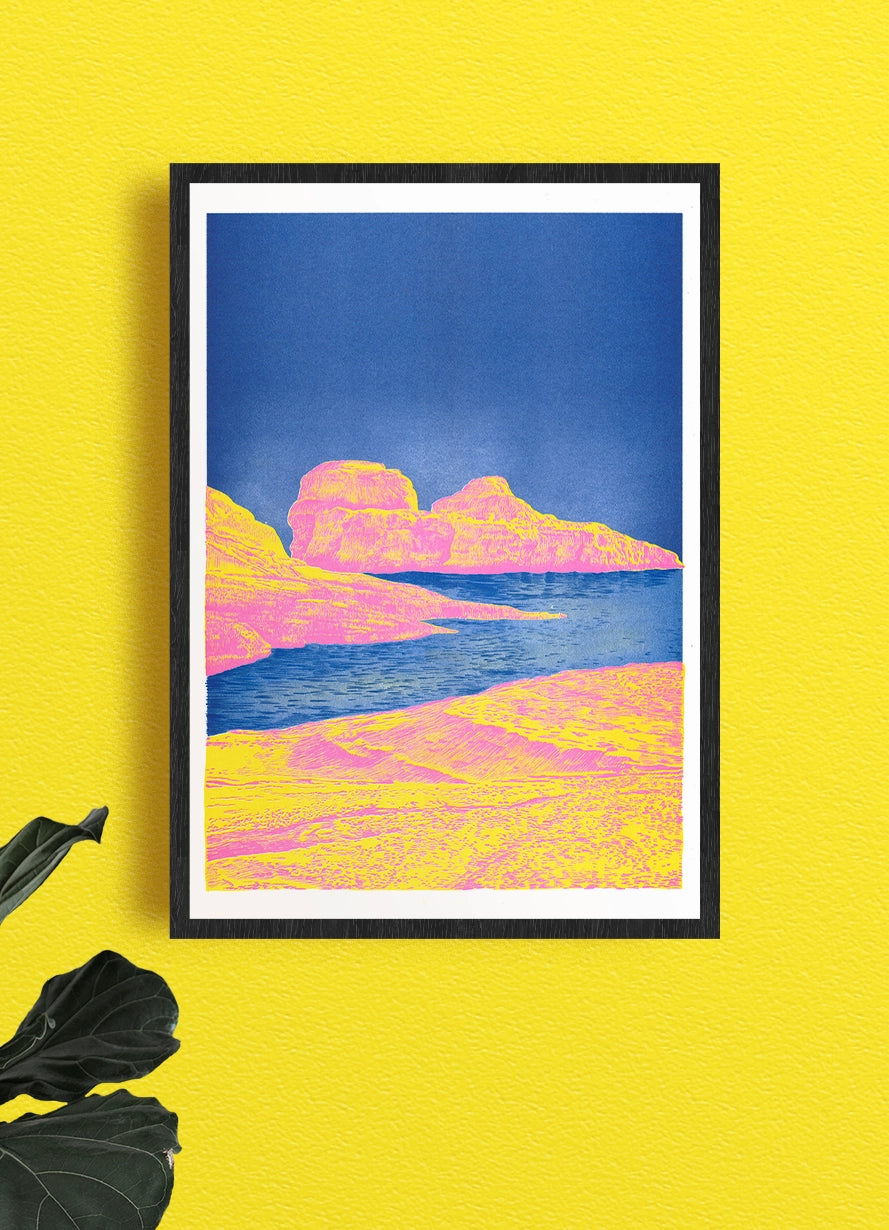 Manon Diemer: Heat Rock Art Print