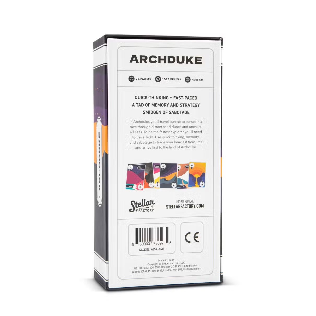 Archduke: A Card Game of Strategy, Memory, and Sabotage