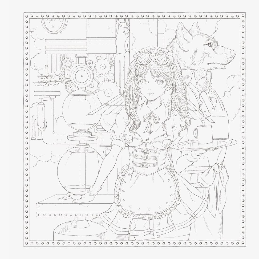 Victorian Fantasy Collection: Kuroimori Coloring Book