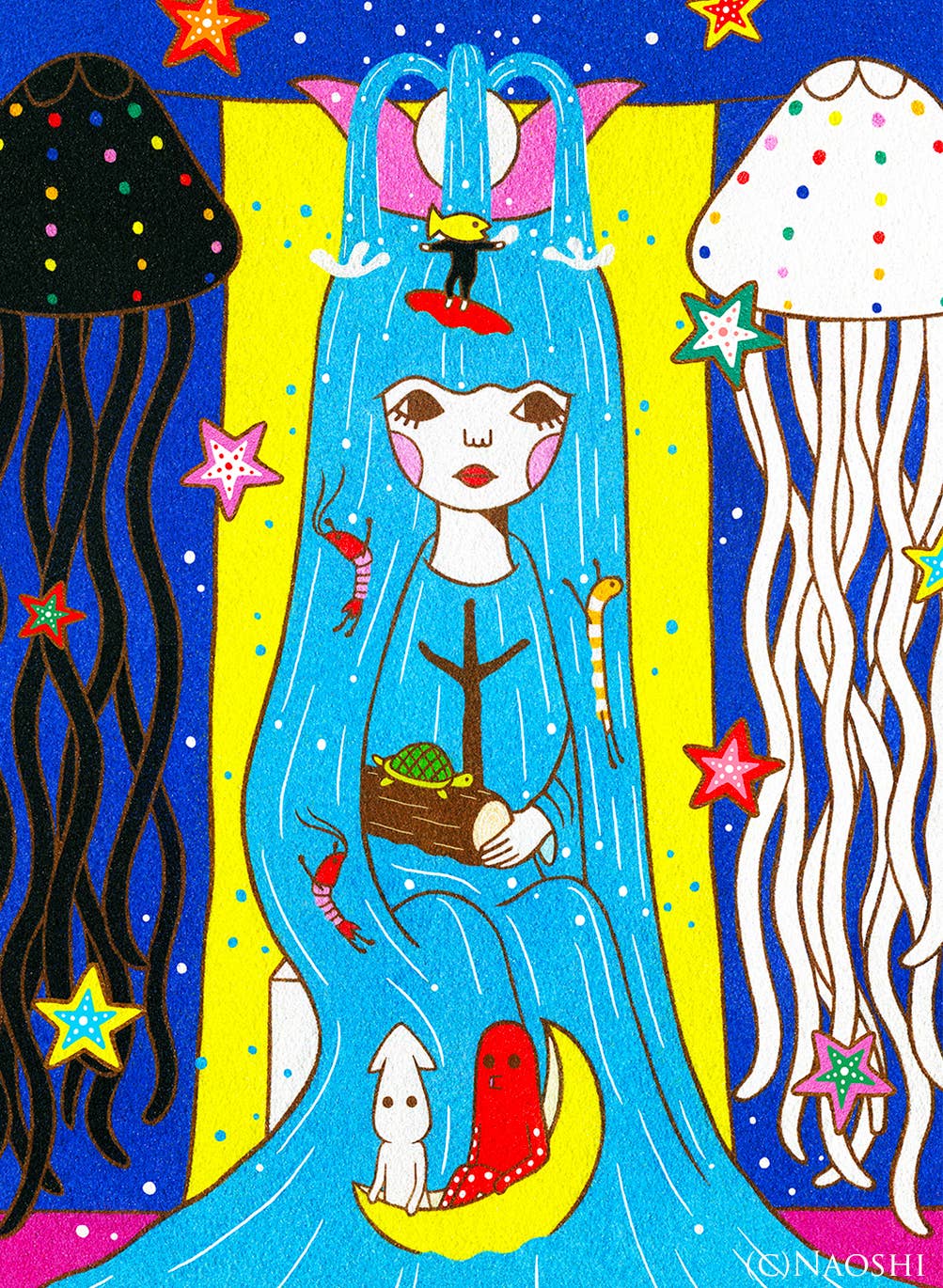 Naoshi: The High Priestess Tarot Art Print