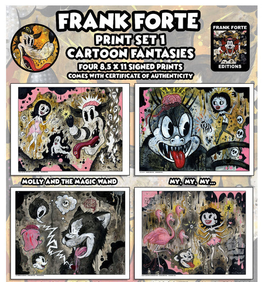 Frank Forte: Cartoon Fantasies 11" x 8.5" Art Print Set 1