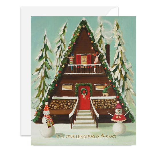 Janet Hill: A-Frame Christmas Card: Box Set of 8