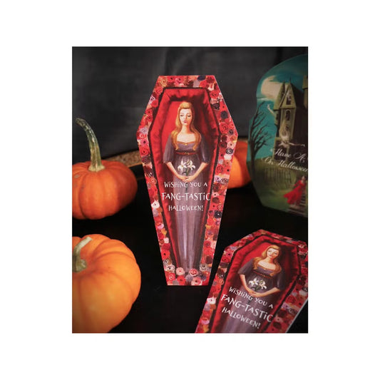 Janet Hill: Fang-Tastic Halloween Die Cut Card