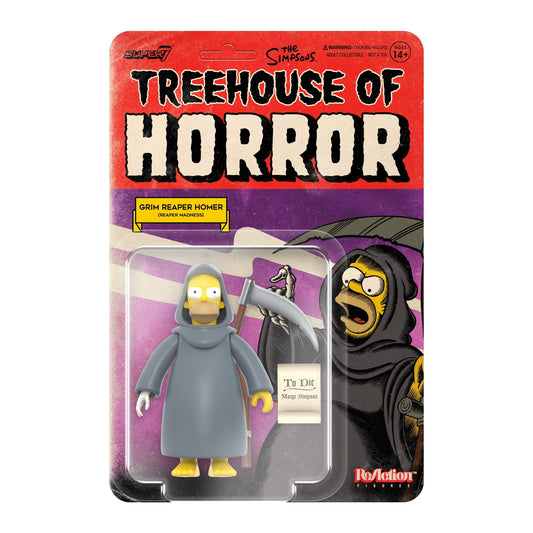 The Simpsons ReAction Figures Wave 3 Treehouse Of Horror - Grim Reaper Homer