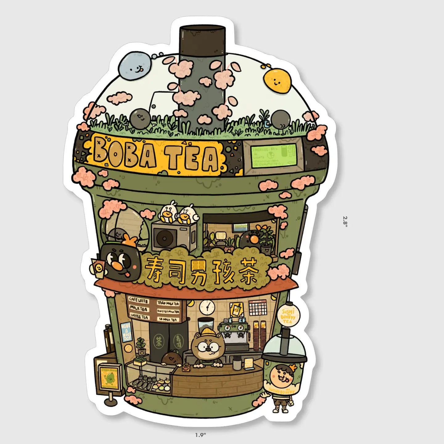 Sushiboiiiyy: Boba Tea Sticker