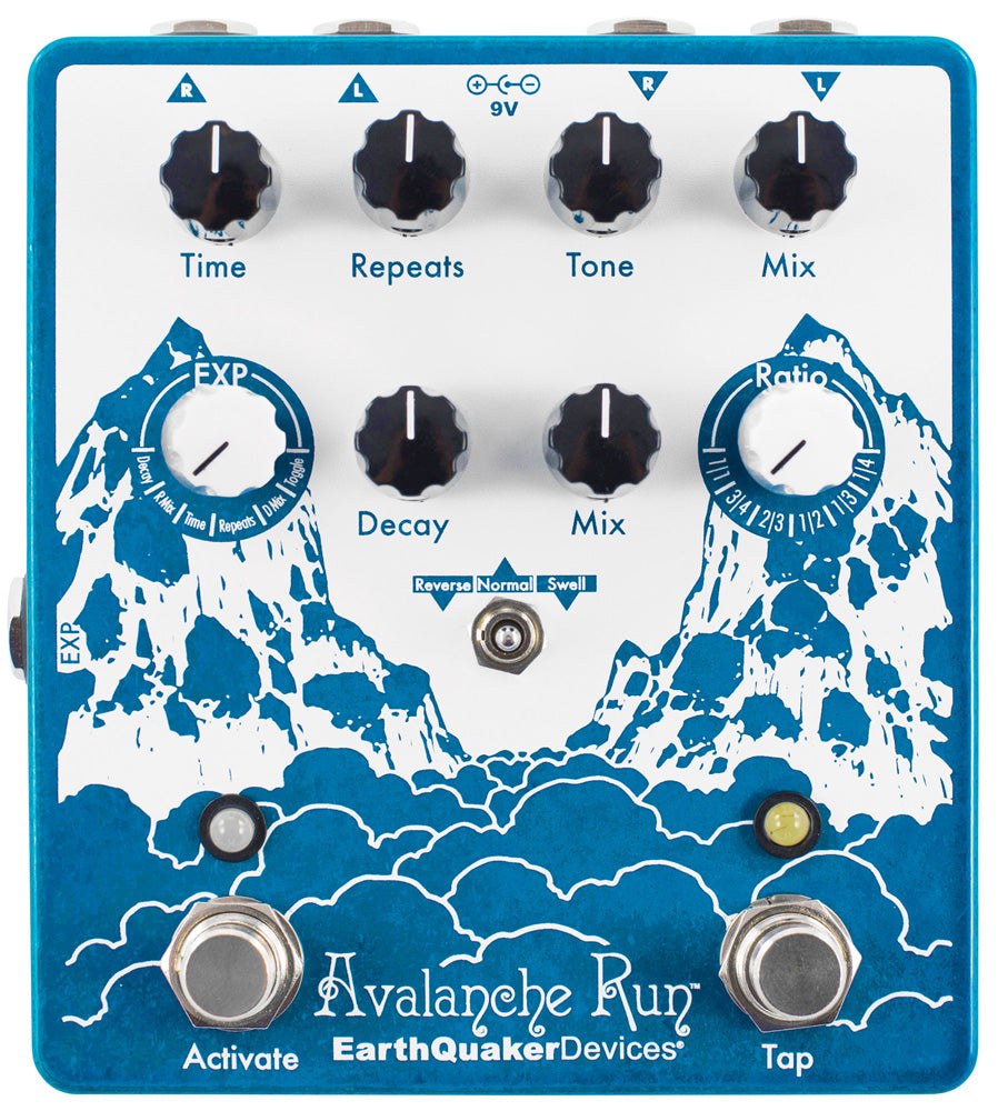 EarthQuaker Devices: Avalanche Run Stereo Reverb & Delay with Tap Tempo