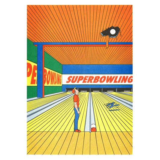Simon Bailly: Super Bowling Art Print