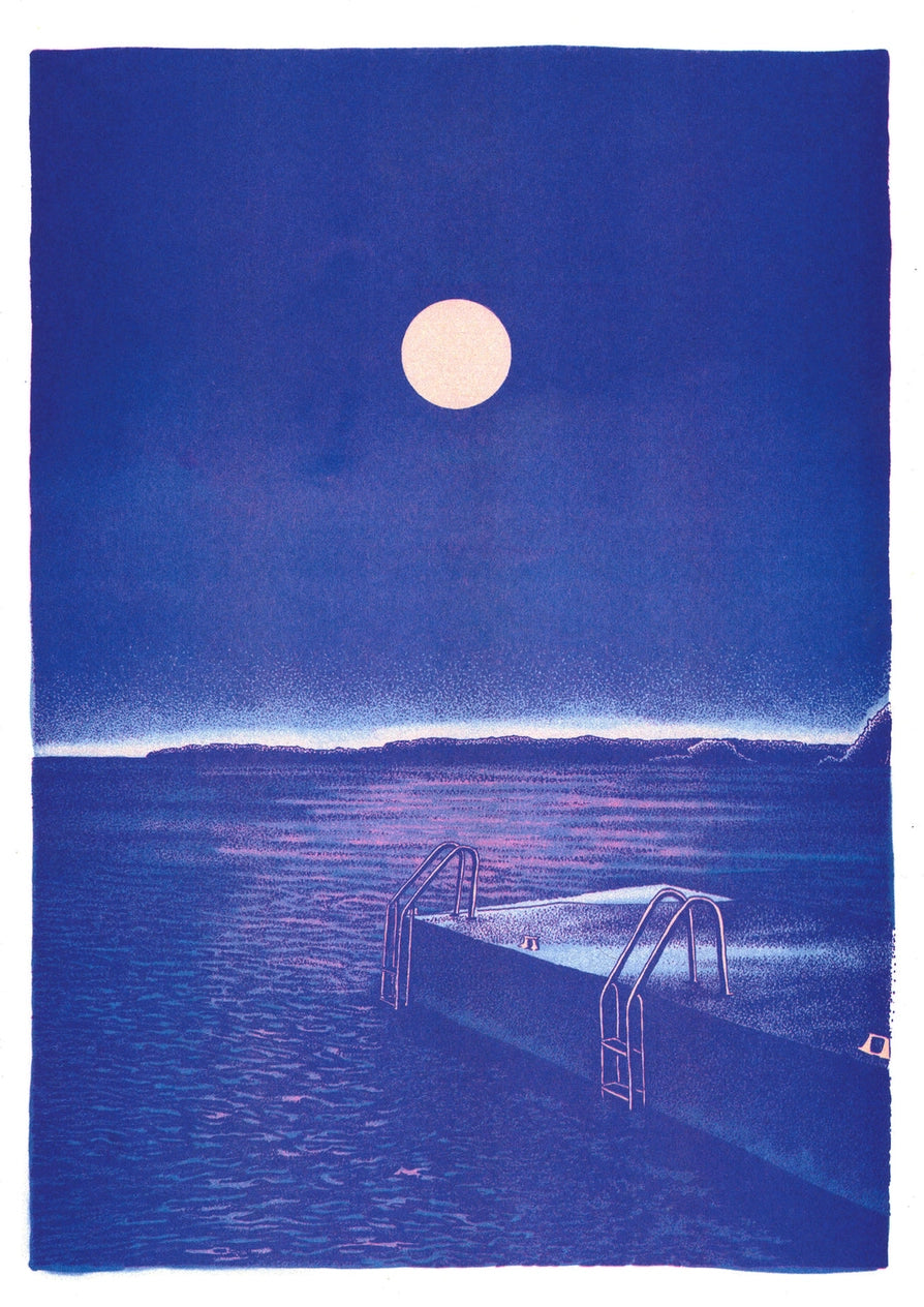 Manon Diemer: Midnight Bath Art Print