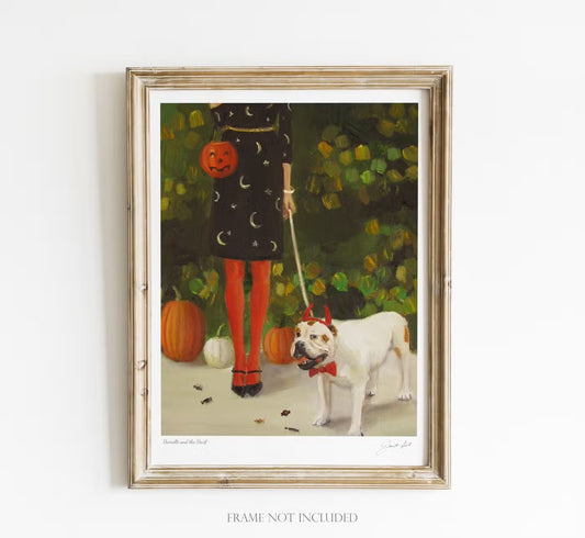 Janet Hill: Danielle and the Devil Art Print