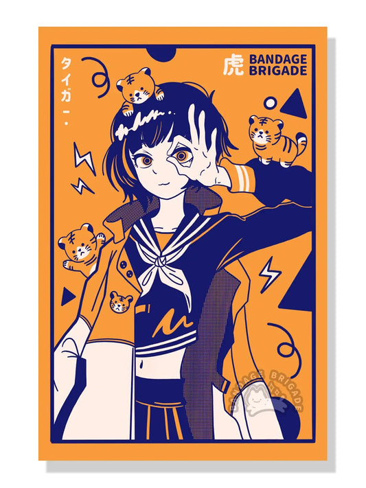 Bandage Brigade: Tiger Girl Sticker