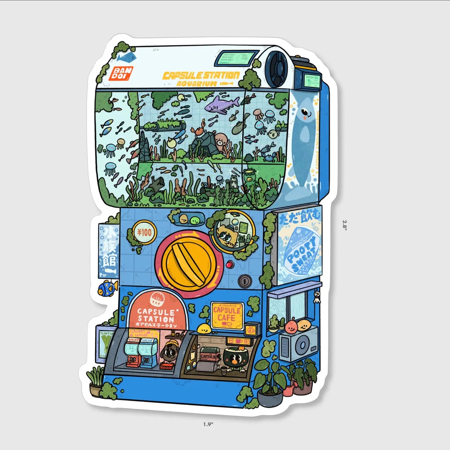Sushiboiiiyy: Capsule Station Sticker
