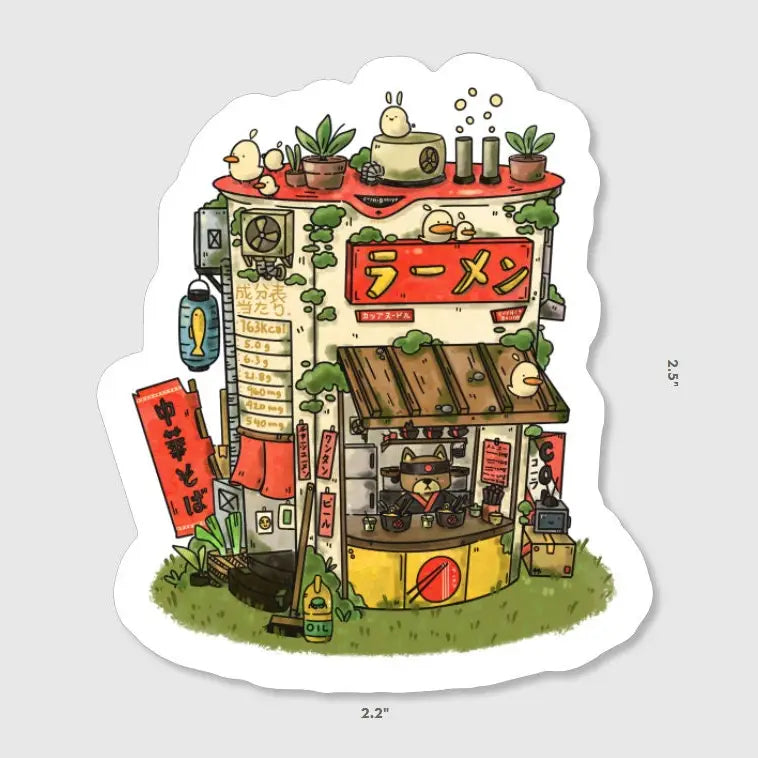 Sushiboiiiyy: Cup Ramen Stall Sticker