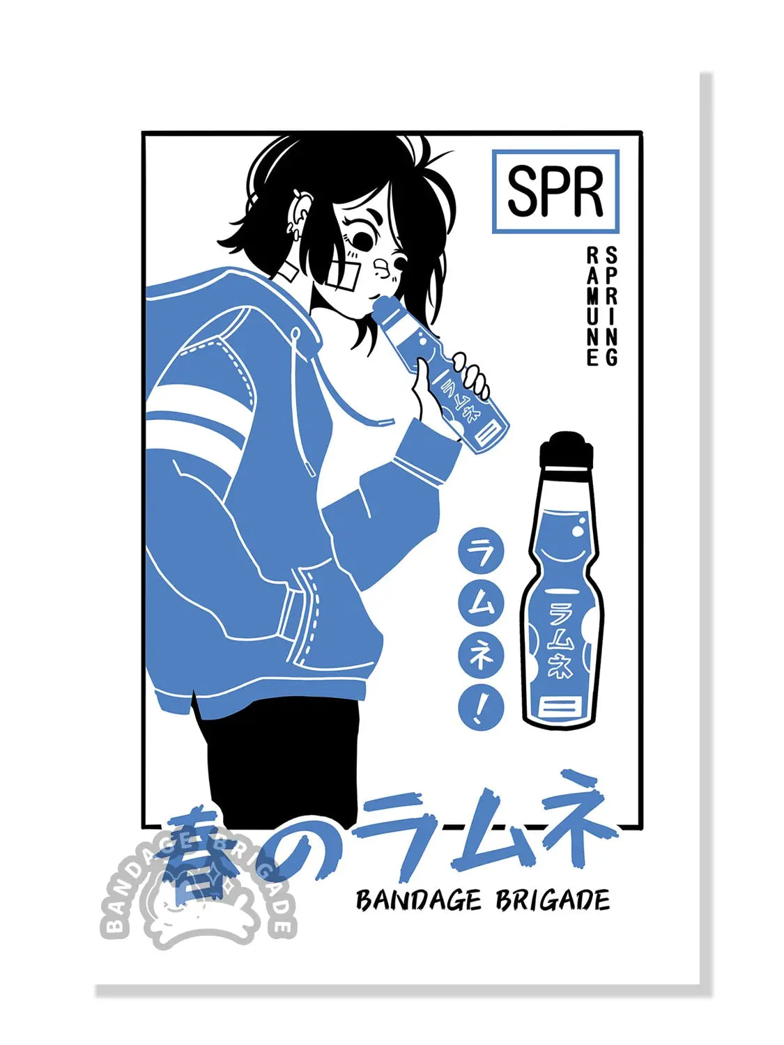 Bandage Brigade: Ramune Girl Postcard