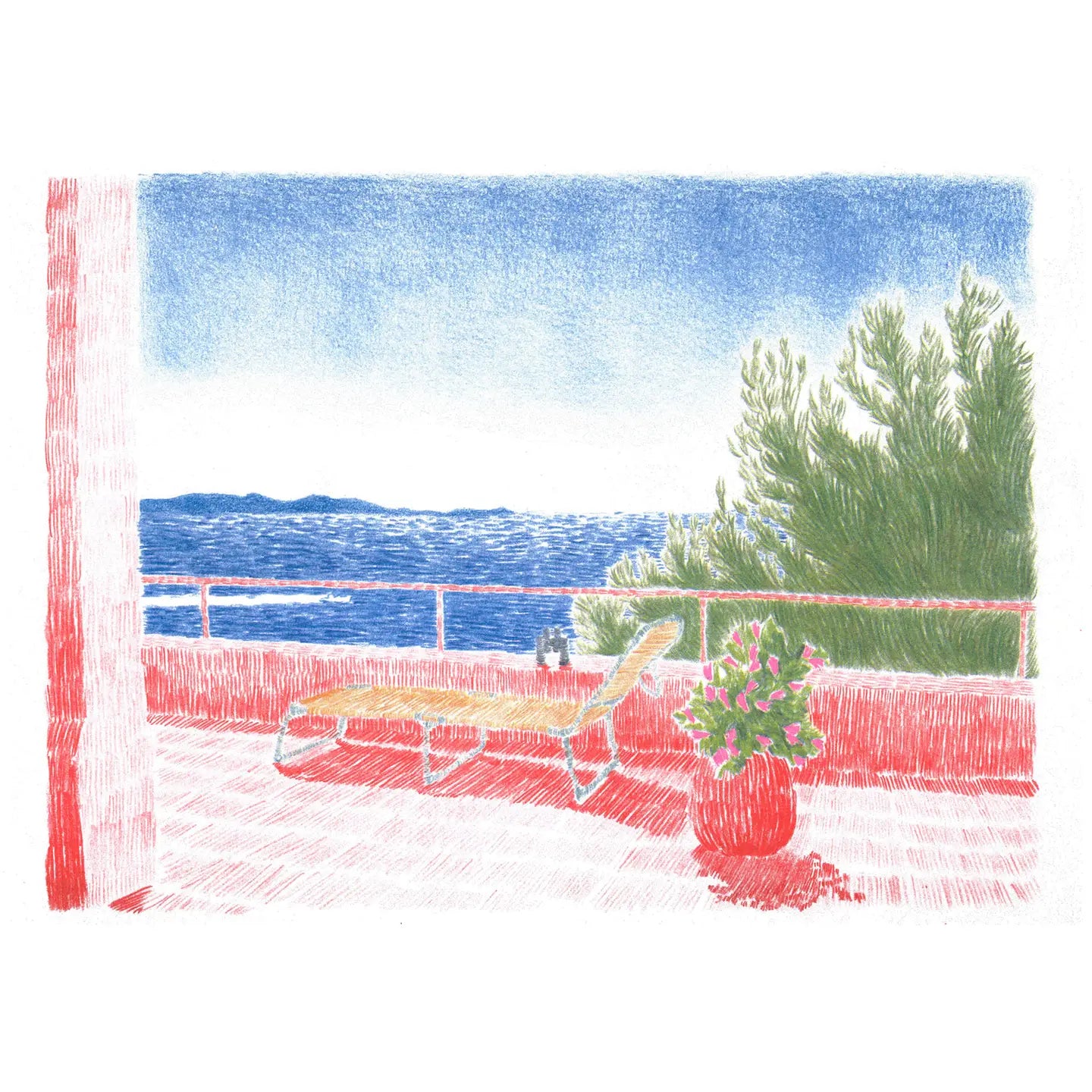 Manon Diemer: Terrasse Du Paradis Art Print