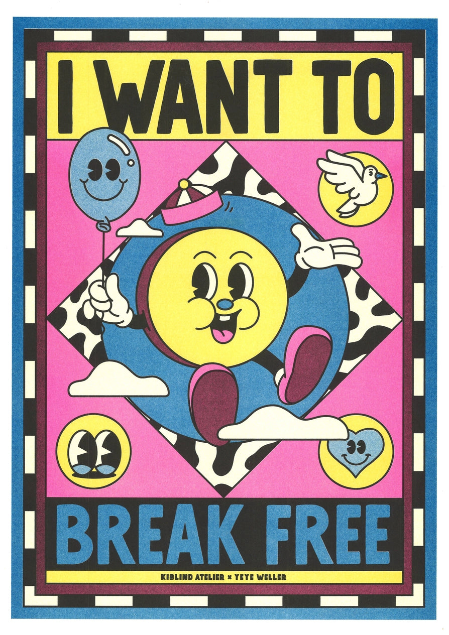 Yeye Weller: Queen - I Want To Break Free Art Print