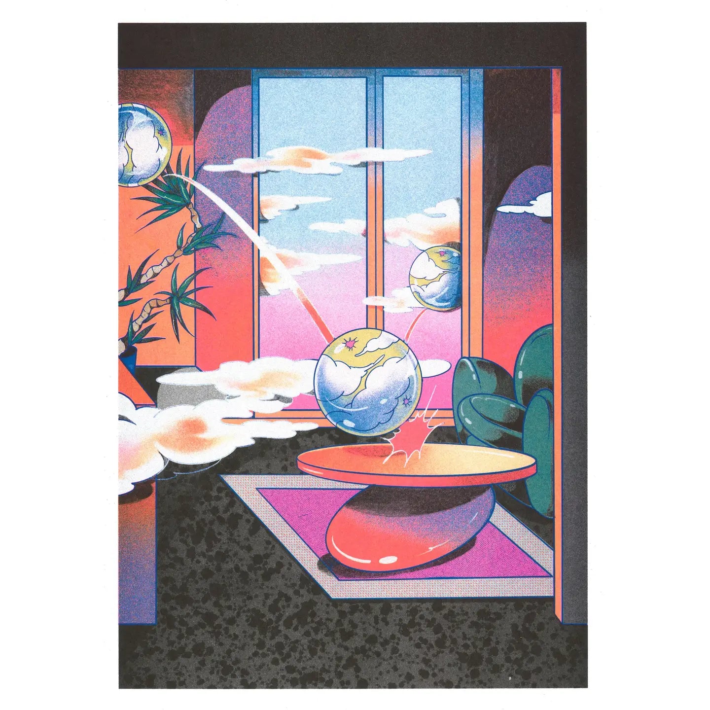 Beya Panicha: Cloudy Room Night Art Print