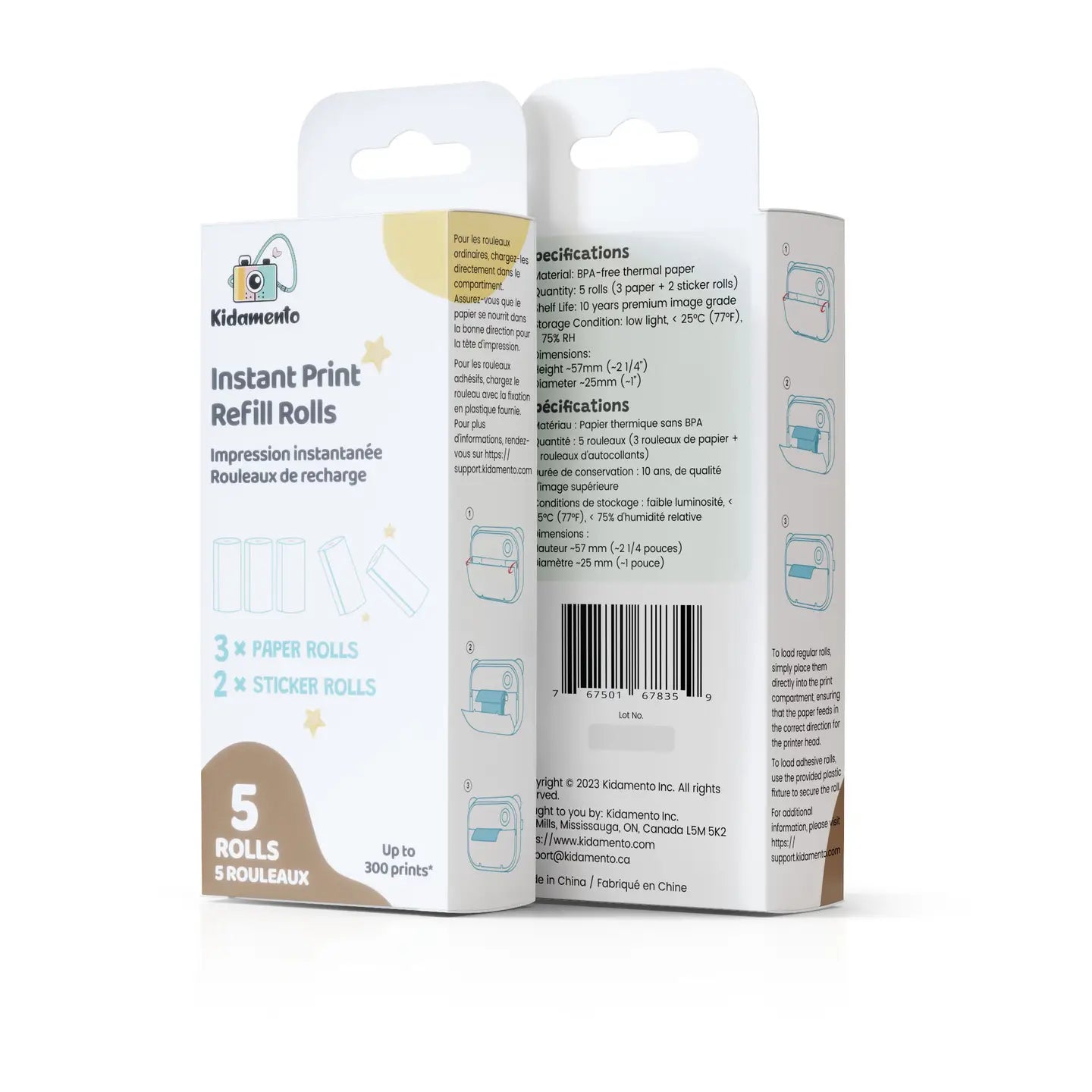 Instant Print Refill Rolls Set: Model P