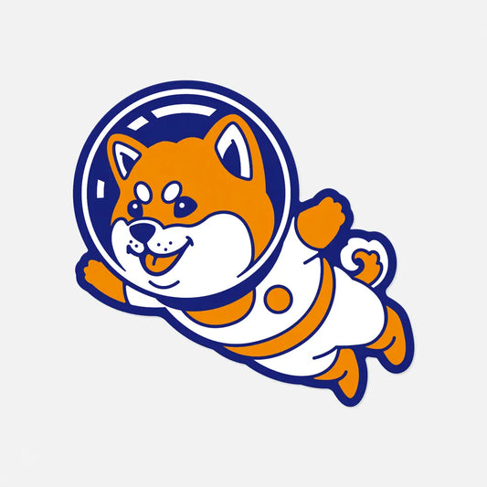 Yeaaah! Studio: Space Shiba Vinyl Sticker