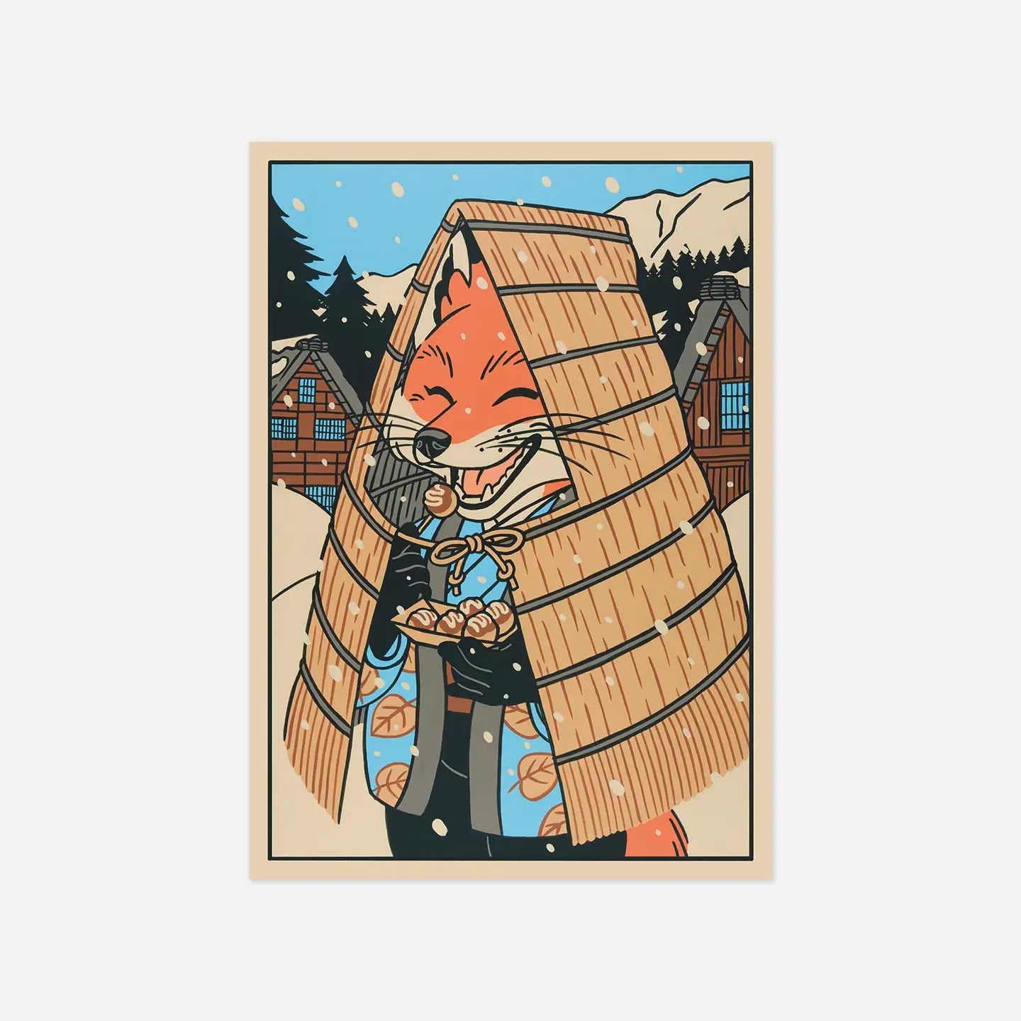 Yeaaah! Studio: Fox in the Mino Postcard