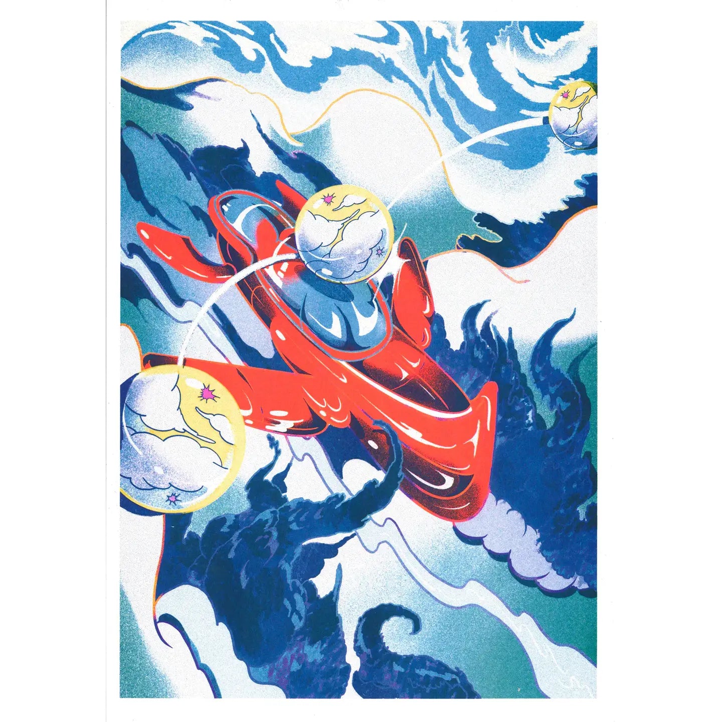 Beya Panicha: Sky Rolling Night Art Print