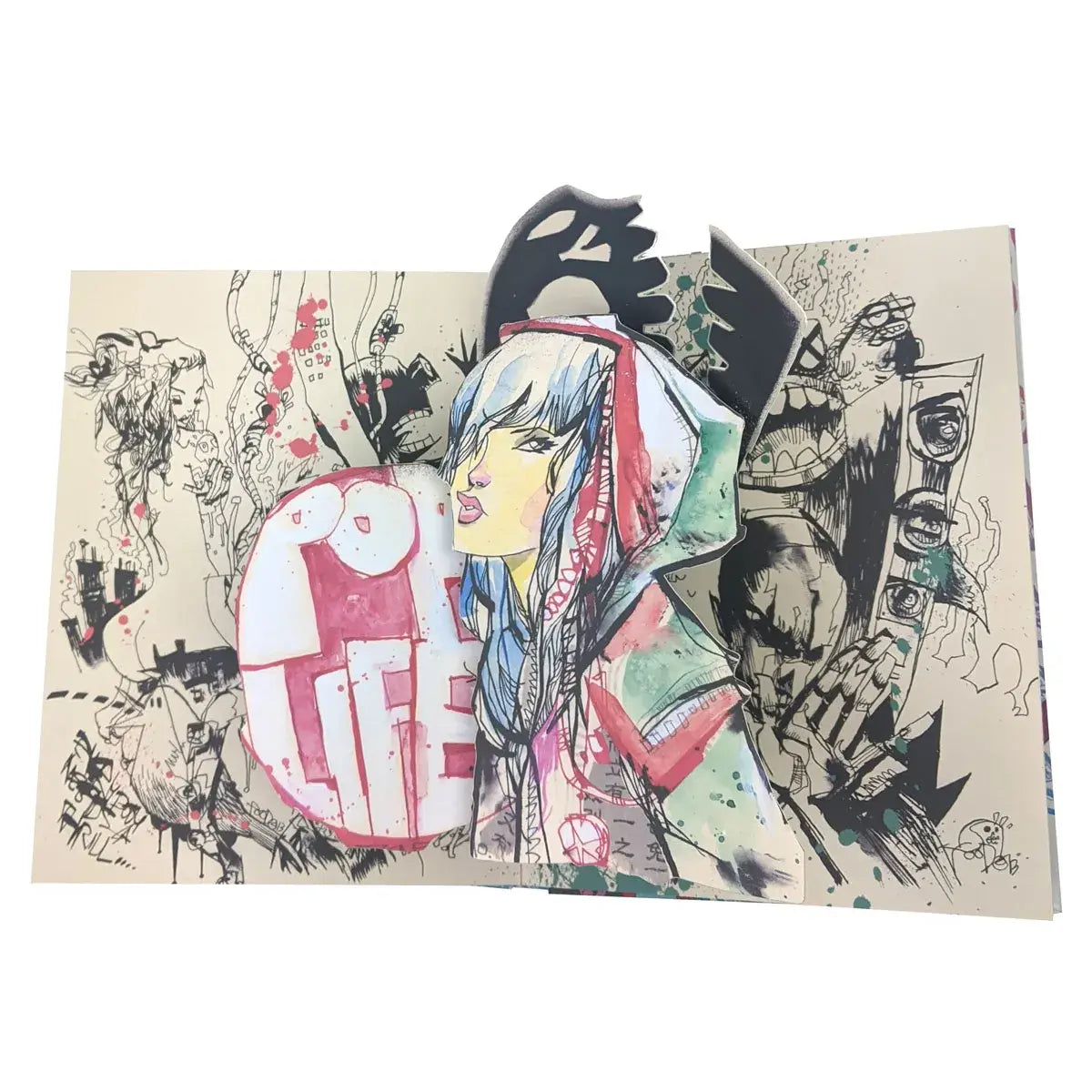Jim Mahfood Pop Up Funk 3D Comic Art Pop Up Book