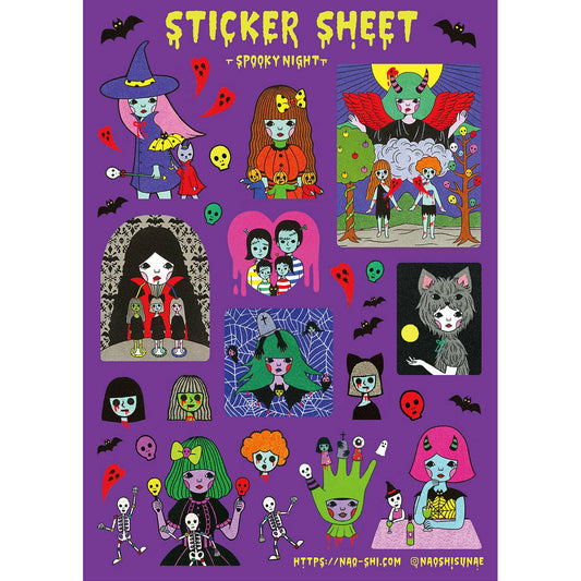 Naoshi: Spooky Night Sticker Sheet