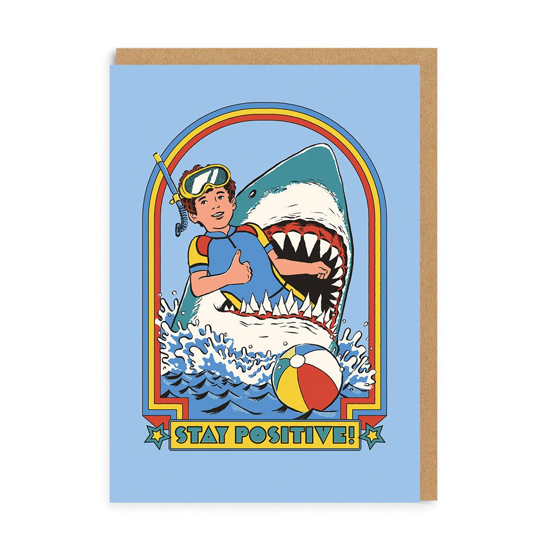 Steven Rhodes: Stay Positive Greeting Card
