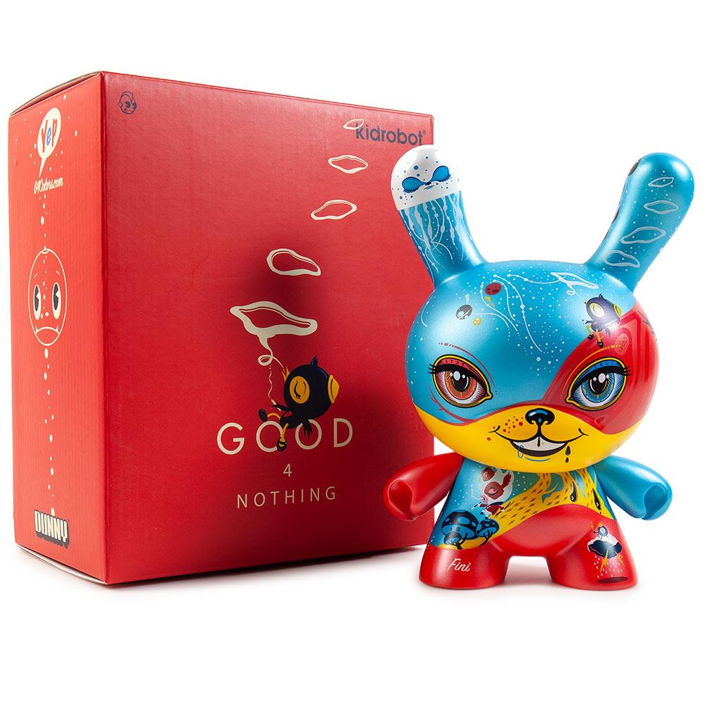 Bright Red/Blue 8" Good 4 Nothing Dunny by 64 Colors