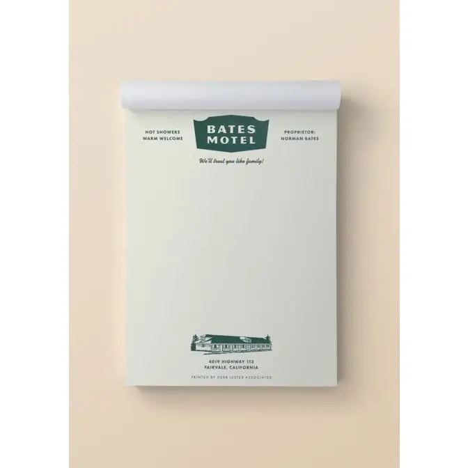 Bates Motel: Fictional Hotel 3 Notepad Set