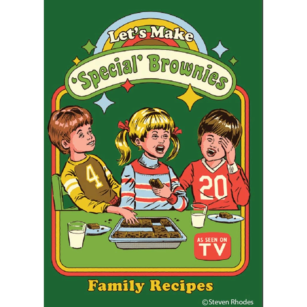 Steven Rhodes: Let's Make Special Brownies Family Recipe Magnet