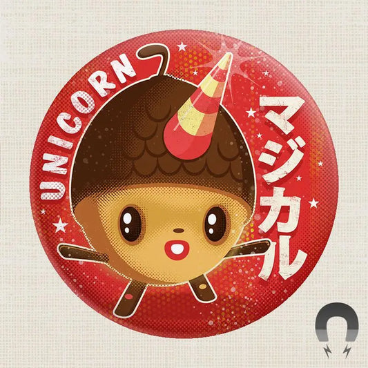 Unicorn Acorn Big Magnet