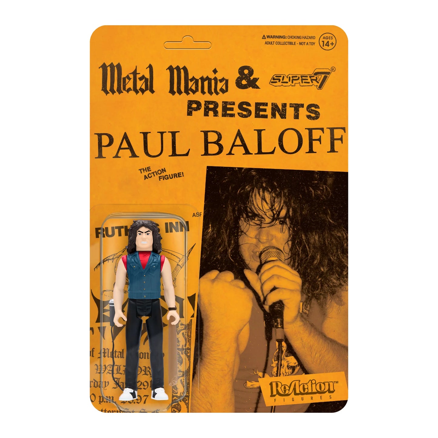 Paul Baloff ReAction Figure Metal Mania Fanzine Bundle