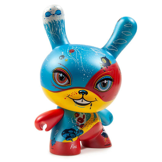 Bright Red/Blue 8" Good 4 Nothing Dunny by 64 Colors